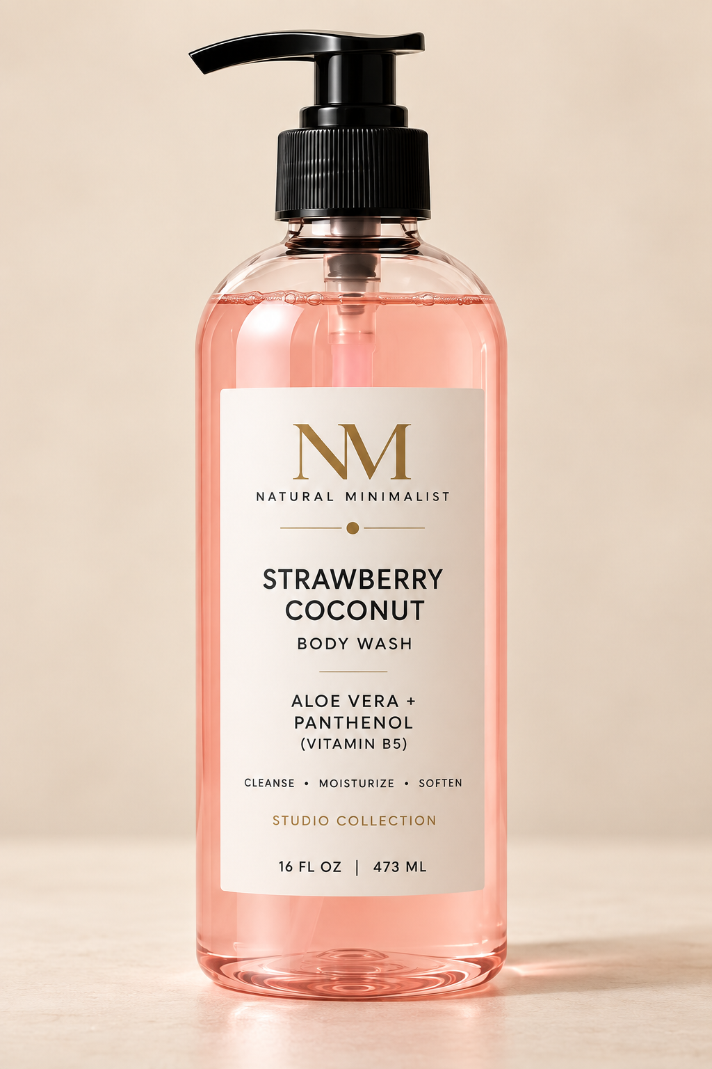 NM Natural Minimalist Strawberry Coconut Body Wash